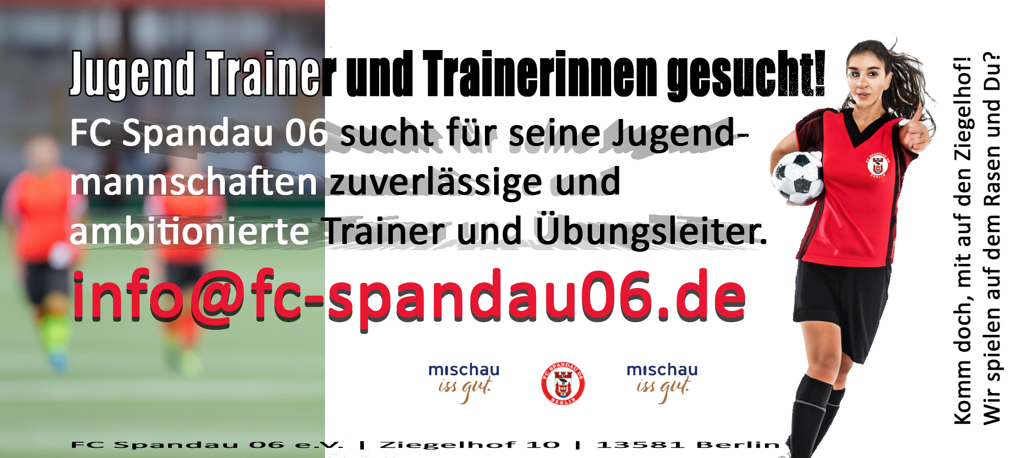 Der FC Spandau 06 sucht